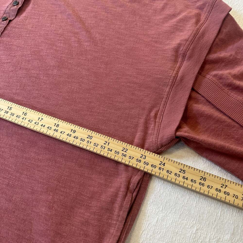 Free People Movement Women’s XS One Up Henley L/S Top Mauve Merlot boho - Picture 4 of 9